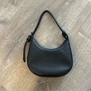 Reformation Mini Rosetta Shoulder Bag black genuine leather. Never worn